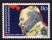 Liechtenstein 1983 Holy Year 80r featuring Pope John II unmounted mint SG 825*