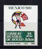 Mexico 1988 25th Anniversary of World Boxing 500p unmounted mint SG1892