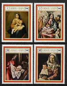 Samoa 1969 Christmas Paintings set of 4 unmounted mint SG 332-335