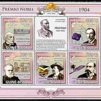 Guinea - Bissau 2009 Nobel Prize Winners for 1904 perf sheetlet containing 5 values unmounted mint Yv 2960-64, Mi 4248-52