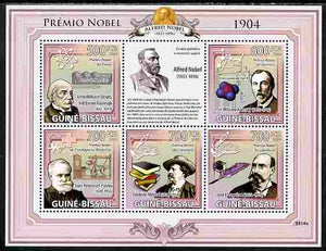 Guinea - Bissau 2009 Nobel Prize Winners for 1904 perf sheetlet containing 5 values unmounted mint Yv 2960-64, Mi 4248-52