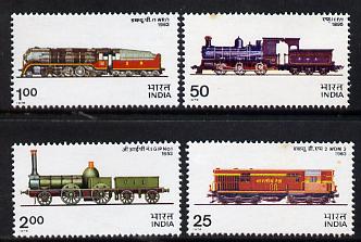 India 1976 Locomotives complete set of 4 unmounted mint, SG 806-9
