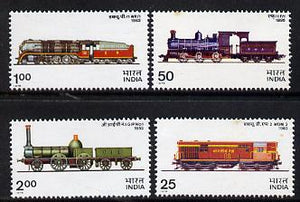 India 1976 Locomotives complete set of 4 unmounted mint, SG 806-9