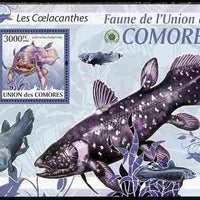 Comoro Islands 2009 Coelcanth Fish perf s/sheet unmounted mint Yv 201, Mi BL 511