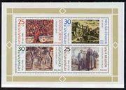 Bulgaria 1986 90th Anniversary of Sofia Art Academy, Modern Paintings m/sheet unmounted mint SG MS3384