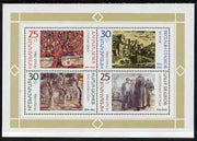 Bulgaria 1986 90th Anniversary of Sofia Art Academy, Modern Paintings m/sheet unmounted mint SG MS3384