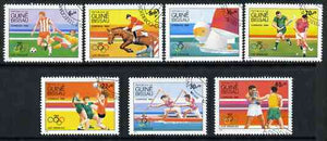 Guinea - Bissau 1984 Los Angeles Olympic Games (2nd issue) cto set of 7, SG 843-49