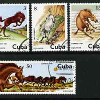 Cuba 1981 Horses set of 6 cto used SG 2739-44