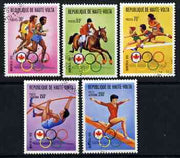 Upper Volta 1976 Montreal Olympics set of 5 fine cto used (Mi617-621)