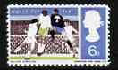 Great Britain 1966,World Cup Football 6d with red omitted,,'Maryland' perf forgery 'unused', as SG 694c - the word Forgery is either handstamped or printed on the back and comes on a presentation card with descriptive notes