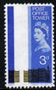 Great Britain 1965 Post Office Tower 3d with olive-yellow (Tower) omitted,,'Maryland' perf forgery 'unused', as SG 679a - the word Forgery is either handstamped or printed on the back and comes on a presentation card with descriptive notes