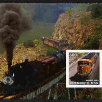 Benin 2003 Railways imperf m/sheet unmounted mint