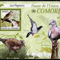 Comoro Islands 2009 Pigeons perf s/sheet unmounted mint Yv 203, Mi BL 522