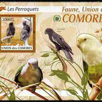 Comoro Islands 2009 Parrots perf s/sheet unmounted mint Yv 204, Mi BL 521