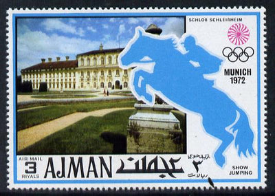Ajman 1971 Show Jumping 3R from Munich Olympics perf set of 20 unmounted mint, Mi 745
