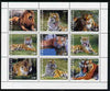 Tatarstan Republic 1999 Tigers perf sheetlet containing 9 values unmounted mint