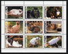 Sakhalin Isle 2000 Domestic Cats perf sheetlet containing 9 values unmounted mint