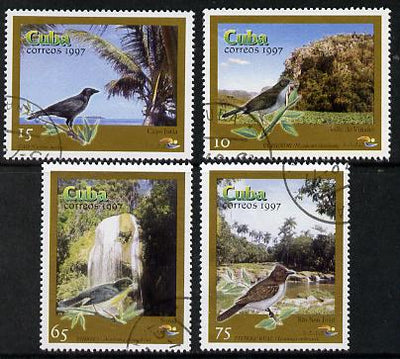 Cuba 1997 Birds complete perf set of 4 values cto used*