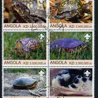 Angola 2000 Tortoises (with Scout Logo) set of 6 very fine cto used