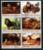 Angola 2000 Lions (with Lions Int Logo) set of 6 very fine cto used