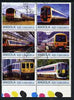 Angola 2000 Modern Trains #02 set of 6 very fine cto used