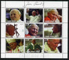 Estonia (Saaremaa) 2000 Pope John Paul II #1 perf sheetlet containing 9 values unmounted mint