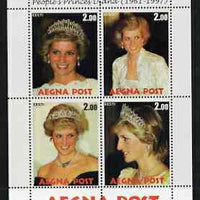 Estonia 1998 People's Princess Diana perf sheetlet containing 4 values unmounted mint
