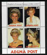 Estonia 1998 People's Princess Diana perf sheetlet containing 4 values unmounted mint
