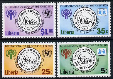 Liberia 1979 International Year of the Child set of 4 unmounted mint, SG 1371-74