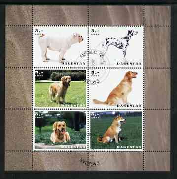 Dagestan Republic 2003 Dogs perf sheetlet containing set of 6 values cto used