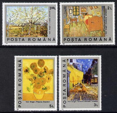 Rumania 1991 Death Centenary of Vincent Van Gogh set of 5 unmounted mint, SG 5318-22, Mi 4637-41