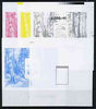North Korea 1995 Fungi 1wn m/sheet, the set of 5 imperf progressive proofs comprising the 5 individual colours (magenta, yellow, blue, black & silver) unmounted mint as SG N3498