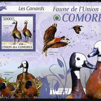 Comoro Islands 2009 Ducks perf s/sheet unmounted mint Yv 208, Mi BL 515