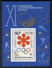 Russia 1972 Sapporo Winter Olympic Games m/sheet (Olympic rings) unmounted mint. SG MS 4035