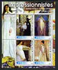 Ivory Coast 2003 Art of the Impressionists - Paintings by James Whistler perf sheetlet containing 4 values unmounted mint