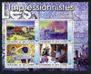 Ivory Coast 2003 Art of the Impressionists - Paintings by Paul Signac perf sheetlet containing 4 values unmounted mint