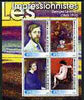 Ivory Coast 2003 Art of the Impressionists - Paintings by Georges Lemmen perf sheetlet containing 4 values unmounted mint