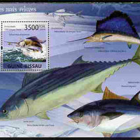 Guinea - Bissau 2009 Fish - Speed Records perf s/sheet unmounted mint Yv 455