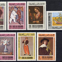Ras Al Khaima 1967 European Paintings set of 7 unmounted mint Mi 175-81