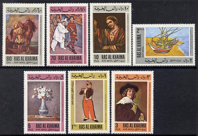 Ras Al Khaima 1967 European Paintings set of 7 unmounted mint Mi 175-81