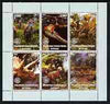 Congo 2003 Dinosaurs perf sheetlet containing 6 x 120 cf values each with Rotary Logo, unmounted mint