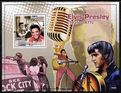 Guinea - Bissau 2009 Elvis presley perf s/sheet unmounted mint Yv 458