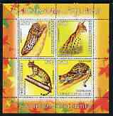 Benin 2003 World Fauna #04 - Leopards perf sheetlet containing 4 values unmounted mint