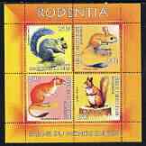 Benin 2003 World Fauna #14 - Bats perf sheetlet containing 4 values unmounted mint