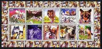 Benin 2003 Bears perf sheetlet containing 10 values unmounted mint