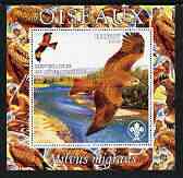 Ivory Coast 2003 Birds - Bee Eater composite perf sheetlet containing 1 value + 1 label with Scouts Logo, unmounted mint