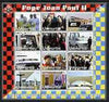 Udmurtia Republic 2003 Pope John Paul II perf sheetlet #03 containing complete set of 12 values (inscribed Pope Joan Paul II) unmounted mint