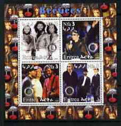 Benin 2003 The Doors (pop group) #1 perf sheetlet containing set of 4 values each with Rotary International Logo unmounted mint