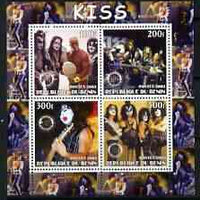 Ivory Coast 2003 Kiss #2 perf sheetlet containing set of 4 values each with Rotary International Logo unmounted mint