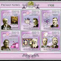 Guinea - Bissau 2009 Nobel Prize Winners for 1907 perf sheetlet containing 5 values unmounted mint Yv 3021-25